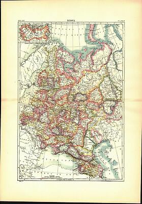 1896 Russia Britannica Antique Map