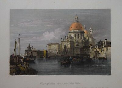 ITALY -  CHURCH OF SANTA MARIA DELLE SALUTE, VENICE, 1840.