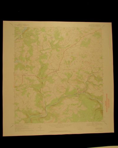 Rockwood Pennsylvania vintage 1971 original USGS Topographical chart