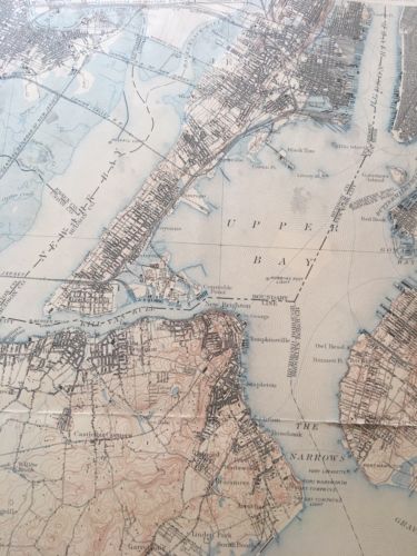 U.S. Geological Survey Topographic Map 1902 of N.Y., Statin Island, New Jersey