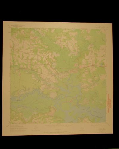 Corley Texas vintage 1971 original USGS Topographical chart
