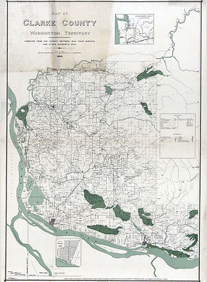 1888 Map of Clarke County Washington