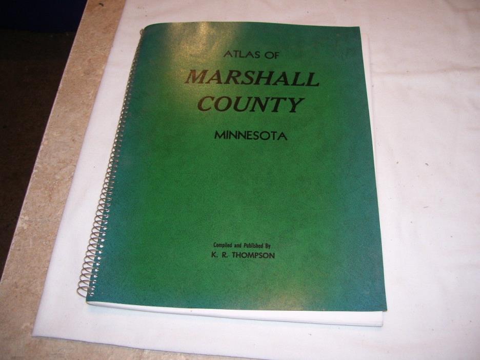 K.R. Thompson 1990 Atlas Plat of Marshall County MN Minnesota Book