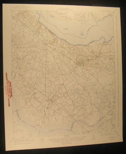 Eutawville S. Carolina Target School 1942 vintage USGS original Topo chart map