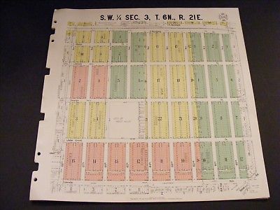 1931 West Allis / Milwaukee Wisconsin WI Antique Plat Map Jefferson Elementary