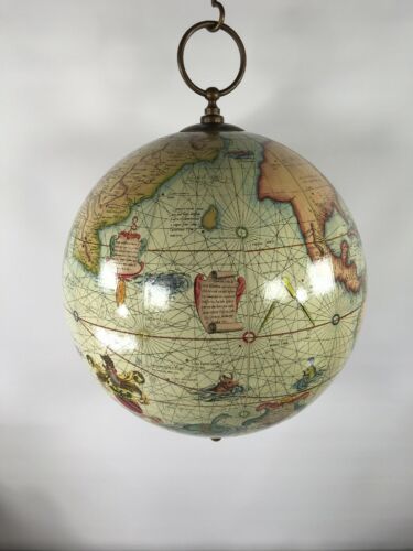 Authentic Models Mercator Terrestrial 16th Century Hanging Globe Repro GL002A