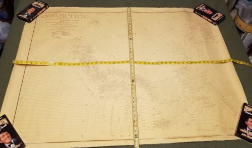 RARE MAP SET ANTARCTICA PREPARED BY THE AMERICAN GEOGRAPHICAL SOCIETY ORIGINAL