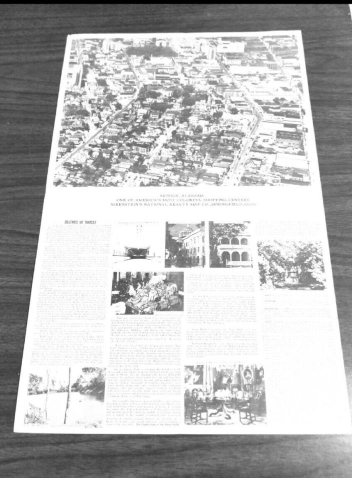 LAS VEGAS Nirenstein Map USA United States Vintage Antique City Atlas Super RARE