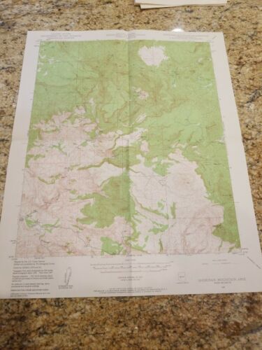 Sheridan Mountain Quad AZ Topo Map 1947 15 Minute Series