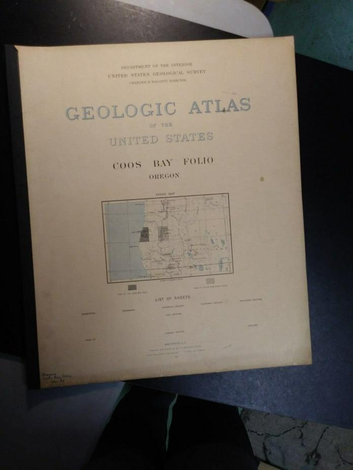 1901- Geologic Atlas. Coos Bay, Oregon -U.S Geological Survey