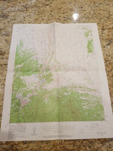 Prescott Quad AZ Topo Map 1947 15 Minute Series