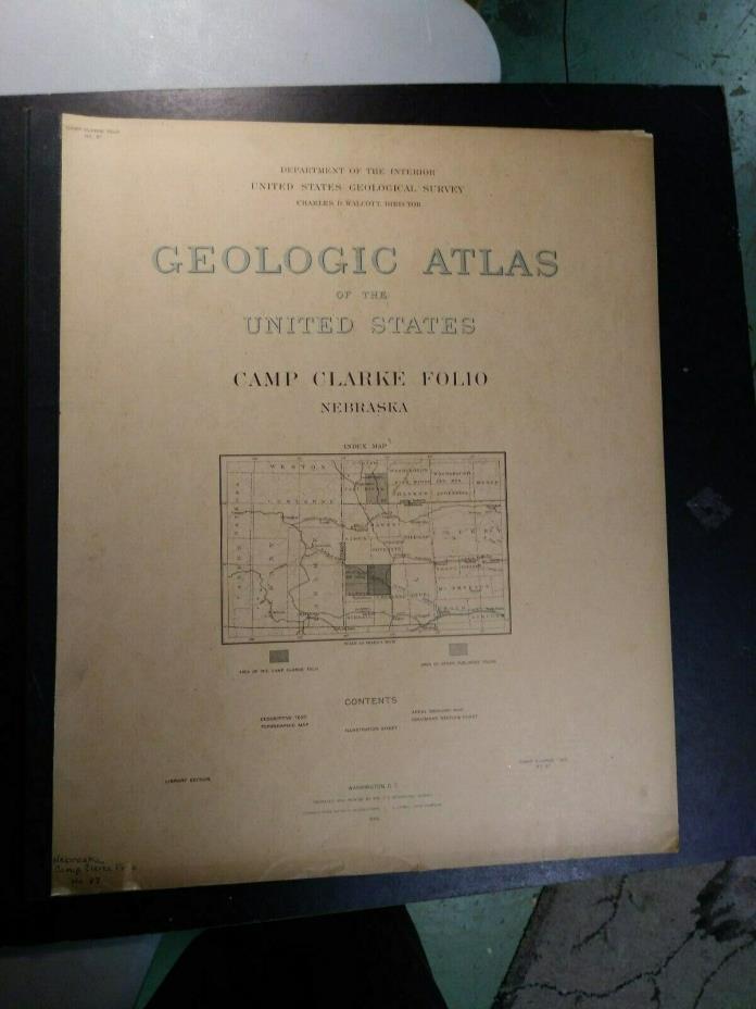 1903 Geologic Atlas- Camp Clarke, Nebraska-U.S Geological Survey