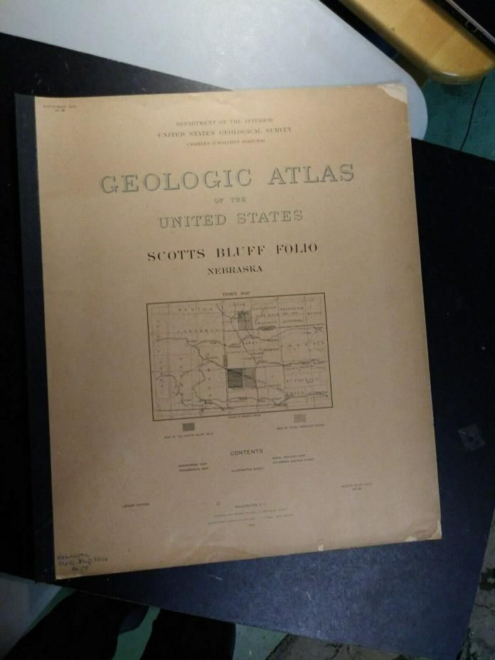 1903 Geologic Atlas- Scotts Bluff, Nebraska-U.S Geological Survey