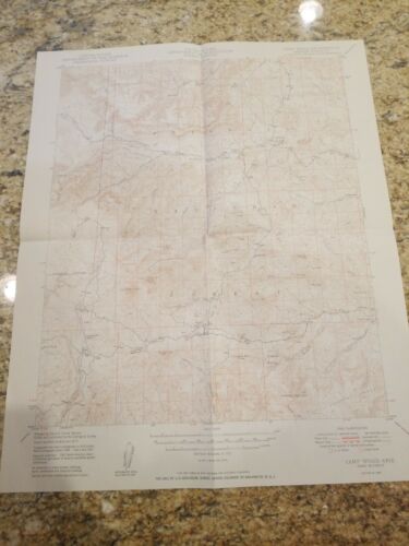 Camp Wood Quad AZ Topo Map 1949 15 Minute Series