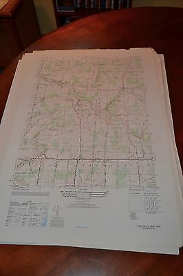 1940's Army topographic map Cowlesville New York -Sheet 5369 IV SW