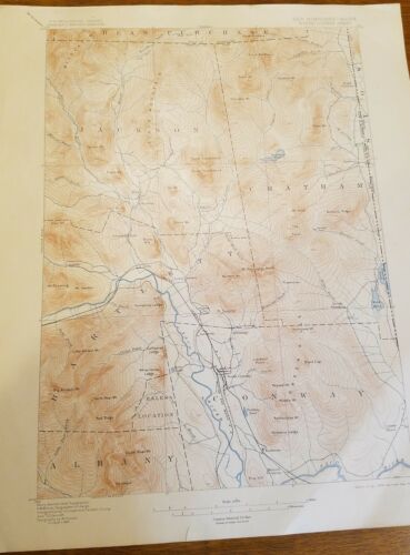 1904 topography map state of New Hampshire-maine North Conway sheet 16.5×20