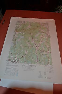 1940's Army (like USGS) topographic map Blue Hills Massachusetts -6768 II NE