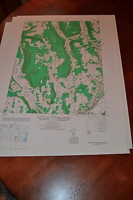 1940's Army topographic map Bristol Springs New York -Sheet 5569 III NW