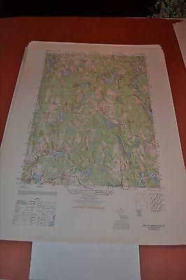 1940's Army (like USGS) topographic map Paxton Massachusetts -Sheet 6668 IV SW