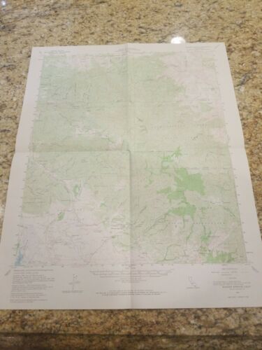 Warner Springs CA Quad Topo Map 1960 15 Minute Series
