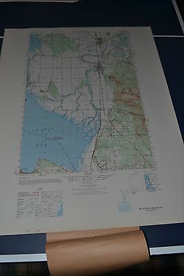 1940's Army Topo map (like USGS) Mount Vernon Washington 1580 IV Burlington
