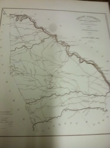 Union District Map of South Carolina (Robert Mills 1820)