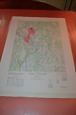 1940's Army (like USGS) topographic map Ansonia Connecticut -Sheet 6366 I SE