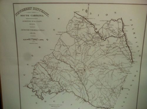 Newberry District South Carolina 1820 Mills' Atlas Map 24
