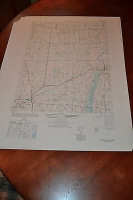 1940's Army topographic map Rushville New York -Sheet 5569 I SW