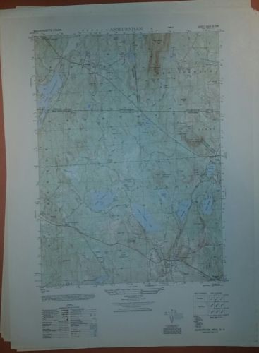 1940's Army topographic map Ashburnham Massachusetts -Sheet 6669 III NW