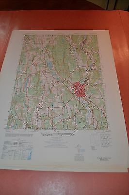 1940's Army (like USGS) topographic map Putnam Connecticut -Sheet 6667 IV NW