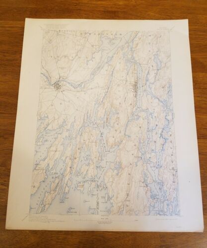 1920 topography map state of Maine 20x16.5 BATH sheet. U.S. Geological Survey