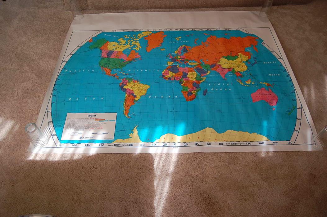 Nystrom Vintage World Map 1NS98   63