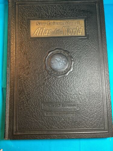 “New 1937 Edition” New International Atlas Of The World, Geographical Publishing