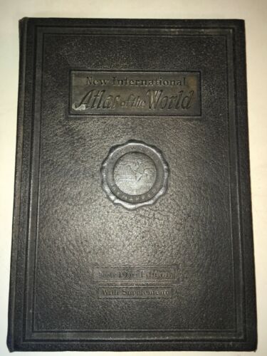 New International Atlas Of The World - 1936 Edition