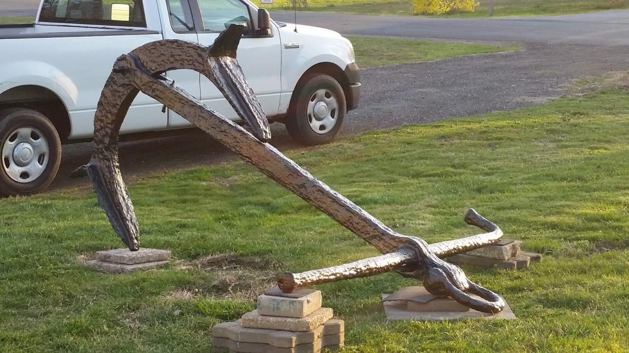 Large 19th century shipwreck anchor