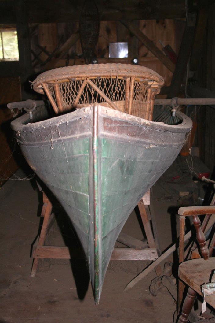 ANTIQUE BOAT Adirondack guide , 1890's to 1920's