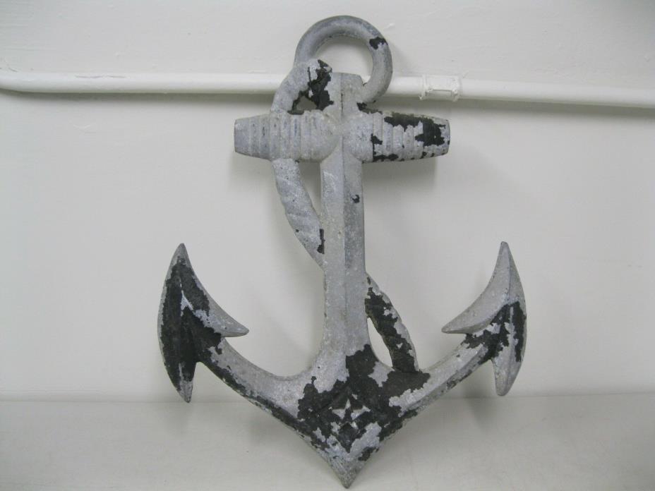 LARGE HEAVYDUTY ANTIQUE DECORATION ANCHOR~MADE IN USA~DECOR~BOAT~ROOM~WALL~CABIN