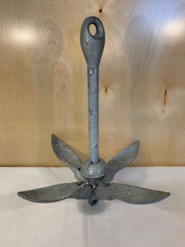 Collapsible Boat Anchor Vintage Antique Nautical Decor Beach Boat Sailing Heavy