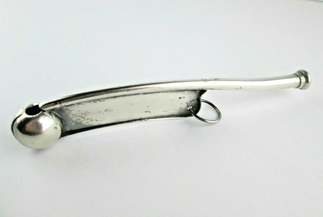 Antique Sterling Silver Bosun Whistle