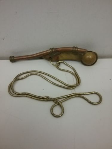 Antique WW2 ERA? USA Navy Copper and Brass Bosun's Whistle Lot#ART-0100