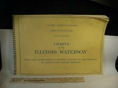 U.S. Army Corps of Engineers Chicago Illinois Waterways Charts 1974. 76 pages.