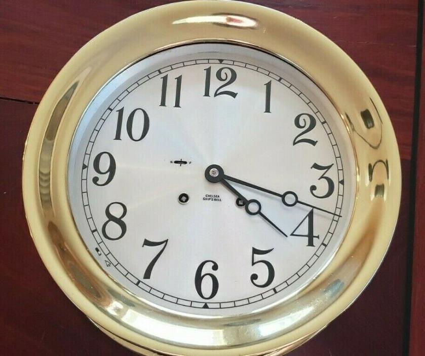 Chelsea Ships Bell Clock 8.5 inch dial