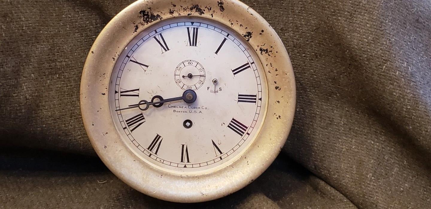 Early Chelsea Clock Bath Iron Works serial # 4113 circa 1900 6