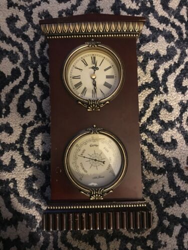 Vintage Seth Thomas Clock And Barometer