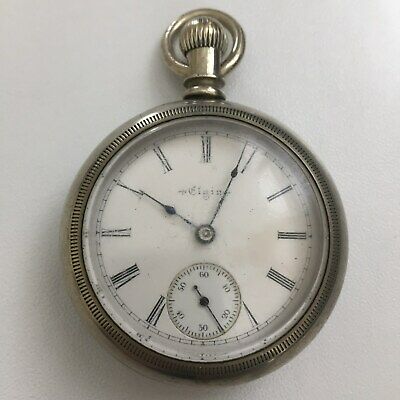 Elgin 18 Size Open Face 1899 Pocket Watch - for Parts