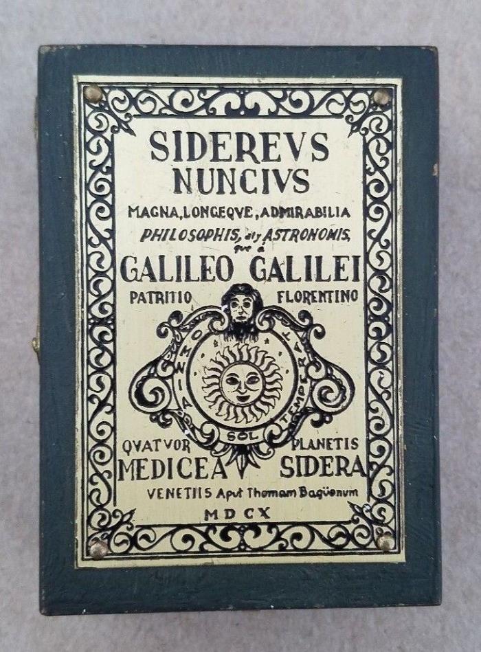 Ornate Compass & Sundial In Brass Bound Box Invented by Galileo -LOOK -VERY NEAT