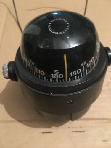 AQUA METER Boat Compass - Roseland N.J. Working Lights