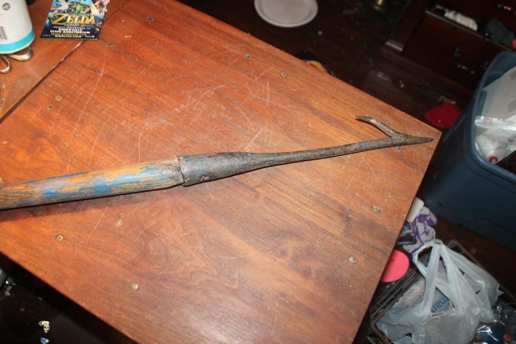 Vintage Antique WHALE HARPOON Hand Forged Lance Spear Head 15