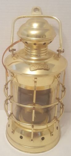 Masthead brass nautical lamp lantern light broken needs wiring